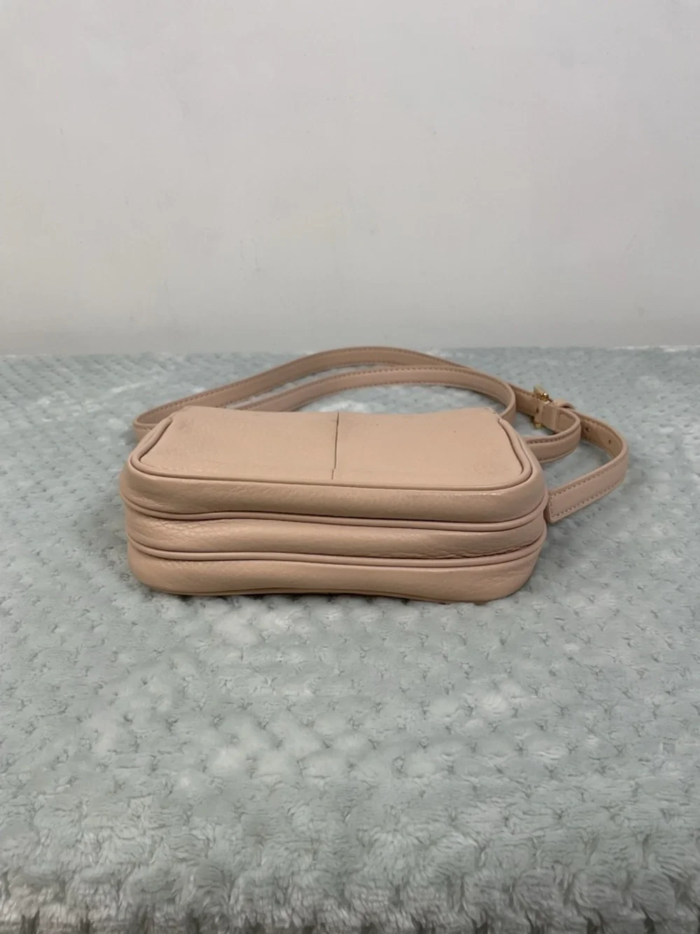 Tory Burch Cream Ivy Micro Leather Crossbody
